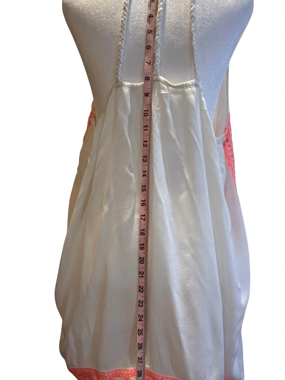 Boho Embroidered Swim Cover Up Dress Tunic Racerback Beach